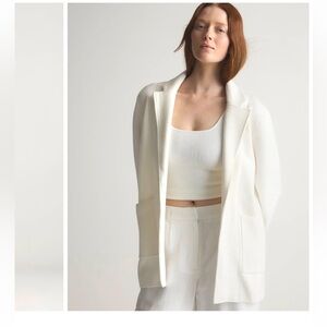 Quince Ivory Knit Blazer, size XS